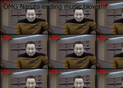 Data lols at Narutos shitty ending music
