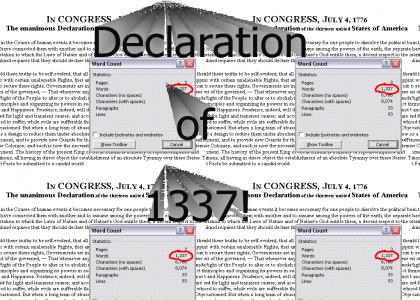 The Declaration of 1337