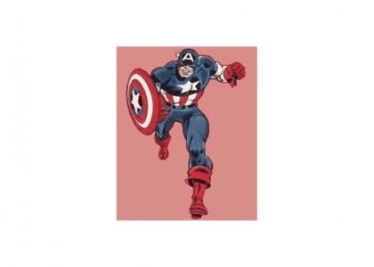 When Captain America Throws his mighty shield!