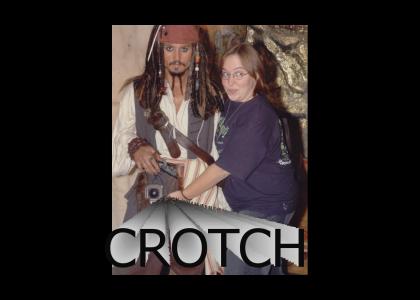 groping CAPTAIN Jack Sparrow!!11one