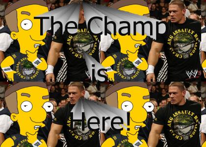 Milhouse is WWE 's John Cena!