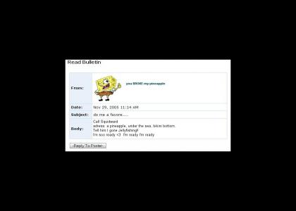 Spongebob myspace suicide