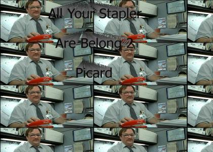 All your stapler are belong to captain....