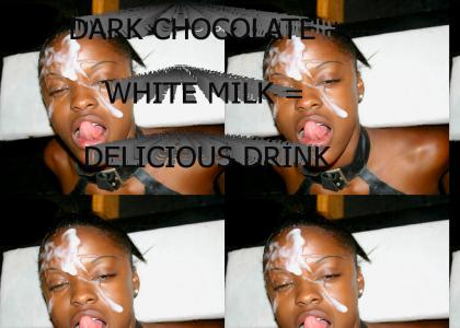 DARK CHOCOLATE + WHITE MILK = ????