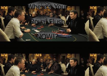 Bond plays with a rough crowd