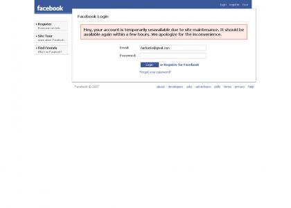 Facebook Down ):