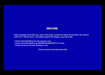 Blue Screen of 1337 talk