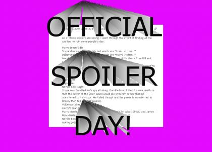 ITS SPOILER DAY!