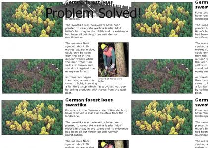 Secret Nazi Forest Problem Solved!