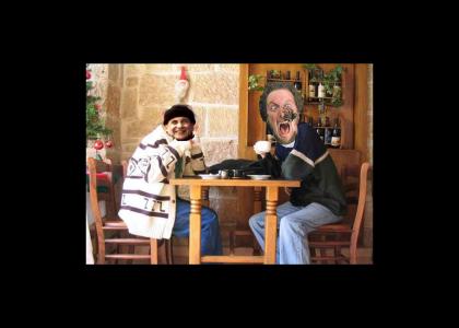 Harry and Marv enjoy a nice cup of coffee