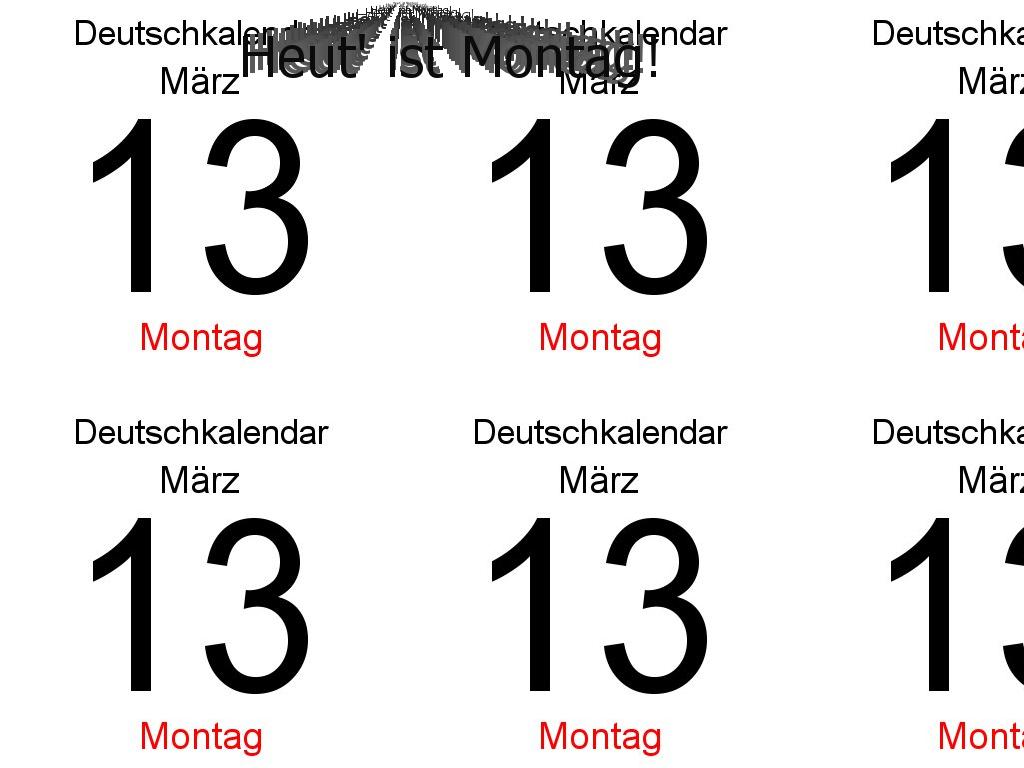 heutistmontag