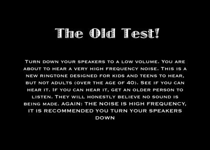 The Old Test (new ringtone)