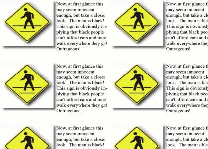 Road Signs are Racist