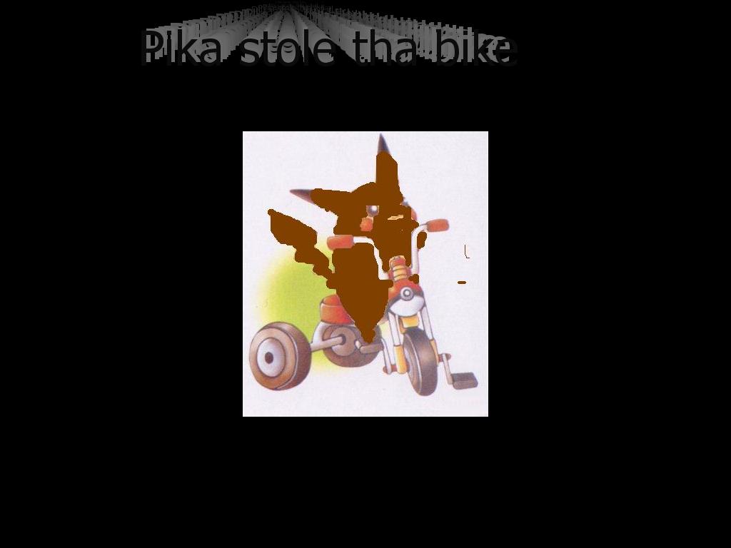 pikapikastolemybike