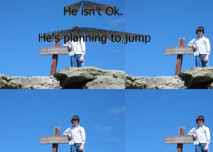 Danny still isn't okay, even atop Mt. Washington.