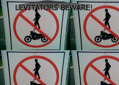 Levitators breaking the law