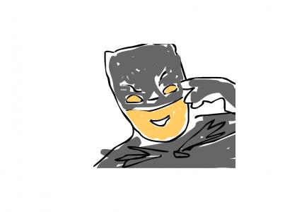 Batman talks funny by Eddie, Age 9