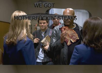 Steaks on a plane