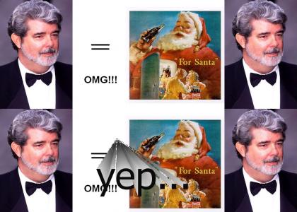 George Lucas = Santa Claus (update w/o text blocking)