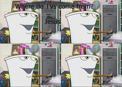 ATHF - TV comes from Jesus