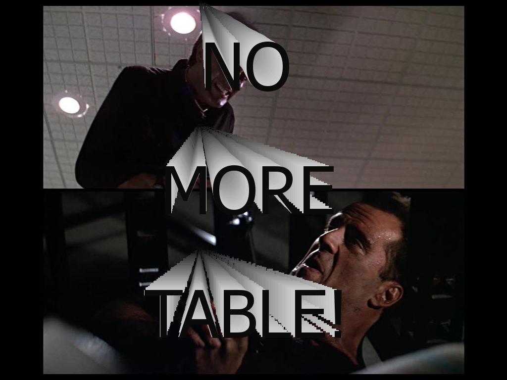 nomoretable