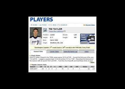 Tim the hockey man Taylor