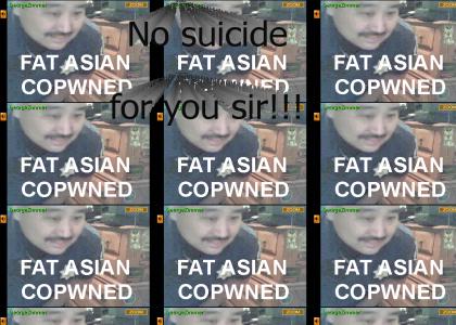 Fat Asian Cop Stops Suicide