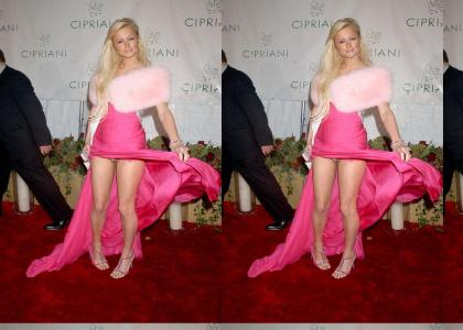 Paris Hilton Does not change her shoes!