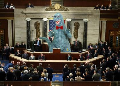 Godzilla Addresses Congress