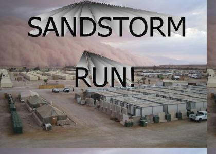 The legendary sandstorm in Iraq with a remix!