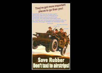 Save rubber!