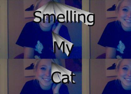 Smelling My Cat