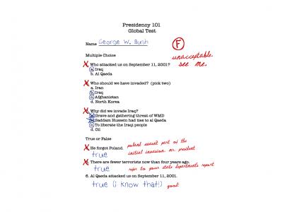 George Bush Presidential Exam
