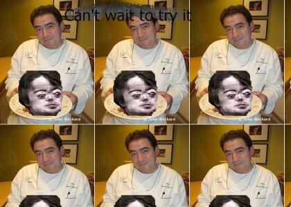 Emeril sure cooks a mean Brian Peppers