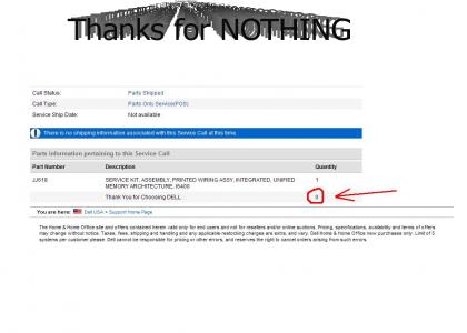 Dell does not appreciate your business! (fixed)