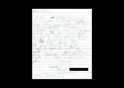 Elementary Love Letter, Dramatic Reading