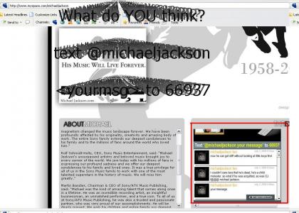 What people REALLY think of Jackson (myspace)