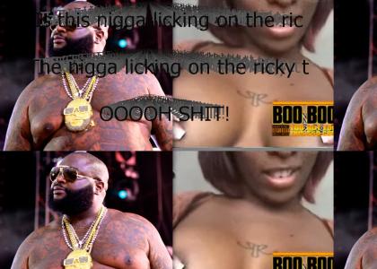 Is this nigga licking on the rick ross tattoo?