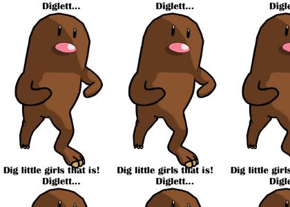 What Diglett looks like above ground!