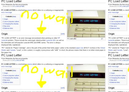 PC LOAD LETTER EXPLAINED!