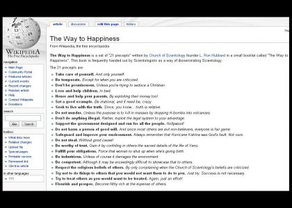 THE SCIENTOLOGY WAY TO HAPPINESS!