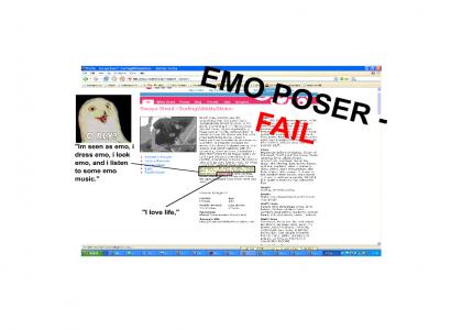 Emo Poser Fails