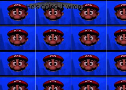 Mario heads doing it wrong