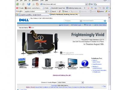 Dell's homepage as of Aug 18`