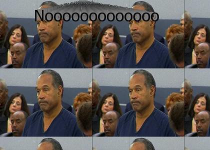 OJ's reaction to his sentence