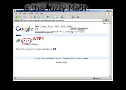 Fuzzy math on google calculator???