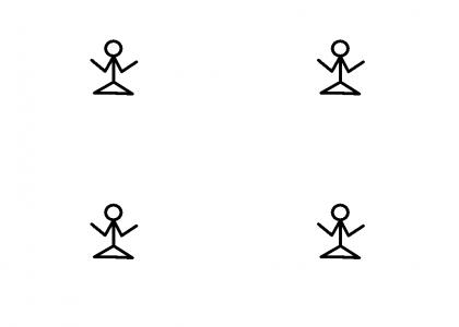 Meditating Stickman