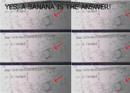LOL BANANA IS THE ANSWER!!