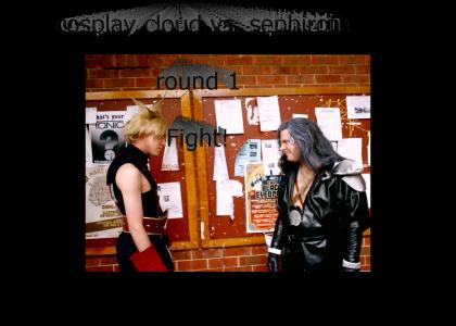 cosplay kombat: cloud vs. sephiroth!