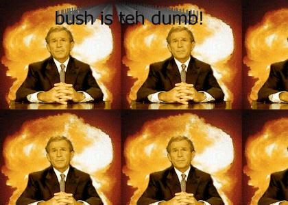 Bush is so dumb!